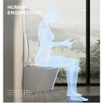 Унитаз подвесной эргономичный Koer TT-0102-T3 520x360x360mm система смыва TORNADO 3.0 (KR5616)