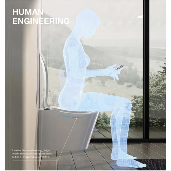 Унитаз подвесной эргономичный Koer TT-0102-T3 520x360x360mm система смыва TORNADO 3.0 (KR5616)