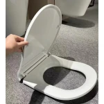 Сидение-крышка для унитаза Koer AC-0101-SEAT COVER 450х390х80mm дюропласт с микролифтом (KR5617)