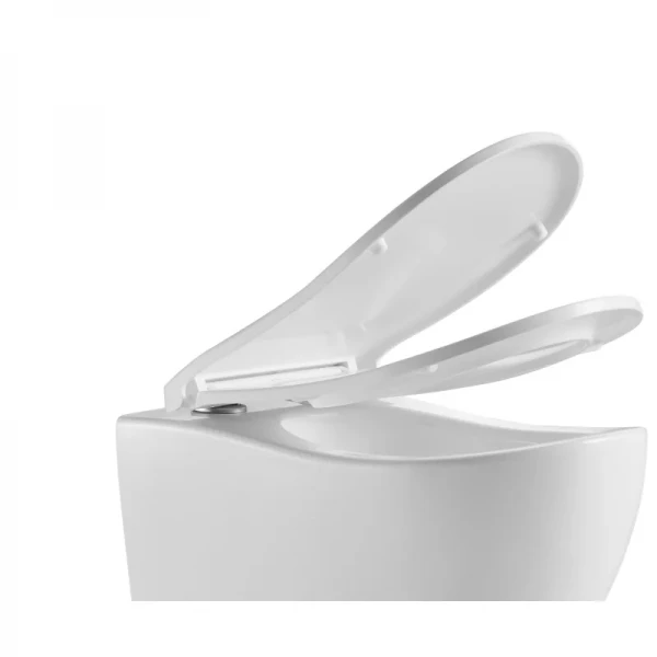 Сидение-крышка для унитаза Koer AC-0101-SEAT COVER 450х390х80mm дюропласт с микролифтом (KR5617)