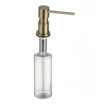 Дозатор для мийного засобу врізний Koer SDB-01-12 300 мл (колір матове золото) (KR5628)