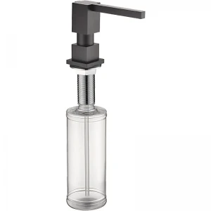 Дозатор для мийного засобу врізний Koer SDB-02-05 300 мл (колір чорний) (KR5630)