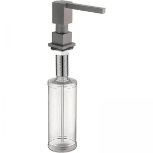 Дозатор для мийного засобу врізний Koer SDB-02-07 300 мл (колір графіт) (KR5631)