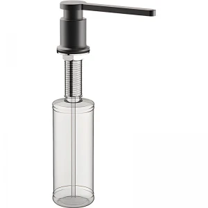 Дозатор для мийного засобу врізний Koer SDB-03-05 300 мл (колір чорний) (KR5633)