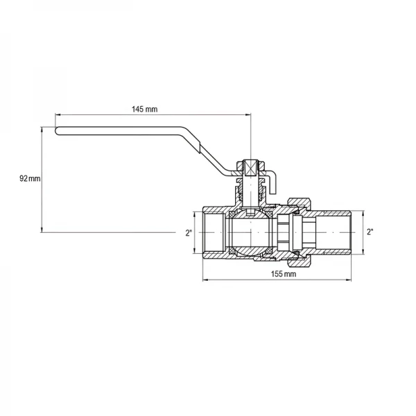 Кран с американкой Koer KR.229 - 2