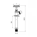 Кран для полива Koer KR.290-95 садовый незамерзающий 95 см (KR5699)