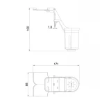 Холдер для освіжаючих пігулок для унітазу KOER KT-0704 для KT-0407 (колір білий) (KR5710)
