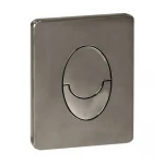 Панель змиву пластикова Koer KT-0606-07 157x198x3mm, кнопка закруглена (колір графіт) (KR5712)