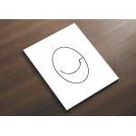 Панель змиву пластикова Koer KT-0606-03 157x198x3mm, кнопка закруглена (колір білий) (KR5713)