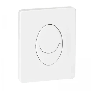 Панель змиву пластикова Koer KT-0606-03 157x198x3mm, кнопка закруглена (колір білий) (KR5713)