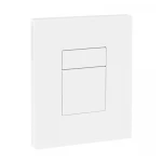 Панель змиву пластикова Koer KT-0607-03 157x198x3mm, кнопка квадратна (колір білий) (KR5714)