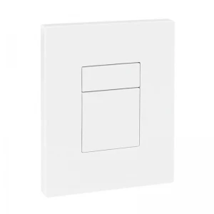 Панель змиву пластикова Koer KT-0607-03 157x198x3mm, кнопка квадратна (колір білий) (KR5714)