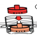 Обмежувач потоку (дросельний клапан) KOER KT-0715 для інсталяції KT-0401, KT-0403, KT-0404, KT-0405, KT-0406 (KR5720)
