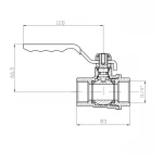 Кран кульовий ГГВ Koer Extreme KE.214-32 - 1 1/4