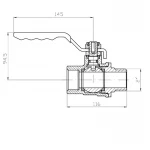 Кран кульовий ГШВ Koer Extreme KE.215-50 - 2