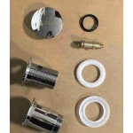 Донный клапан для раковины Koer PW-07-01 1 1/4'' с переливом автоматический СLICK-СLACK (Цвет хром) (KR5782)