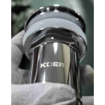 Донный клапан для раковины Koer PW-07-01 1 1/4'' с переливом автоматический СLICK-СLACK (Цвет хром) (KR5782)