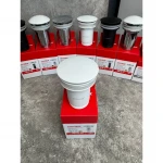 Донний клапан для раковини Koer PW-07-03 1 1/4'' з переливом автоматичний СLICK-СLACK (Колір білий) (KR5783)