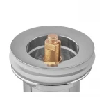 Донний клапан для раковини Koer PW-07-11 1 1/4'' з переливом автоматичний СLICK-СLACK (Біла керам.накл.) (KR5784)