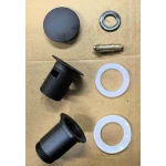 Донный клапан для раковины Koer PW-07-05 1 1/4'' с переливом автоматический СLICK-СLACK (Цвет черный) (KR5785)