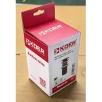 Донный клапан для раковины Koer PW-07-05 1 1/4'' с переливом автоматический СLICK-СLACK (Цвет черный) (KR5785)
