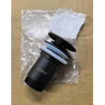 Донный клапан для раковины Koer PW-07-05 1 1/4'' с переливом автоматический СLICK-СLACK (Цвет черный) (KR5785)