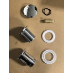 Донный клапан для раковины Koer PW-08-01 1 1/4'' без перелива автоматический СLICK-СLACK (Цвет хром) (KR5786)