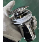 Донный клапан для раковины Koer PW-08-01 1 1/4'' без перелива автоматический СLICK-СLACK (Цвет хром) (KR5786)