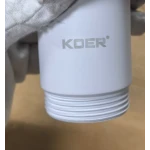 Донный клапан для раковины Koer PW-08-03 1 1/4'' без перелива автоматический СLICK-СLACK (Цвет белый) (KR5787)