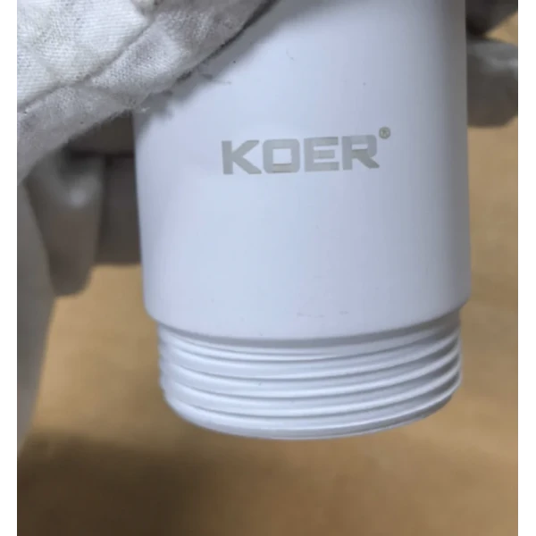 Донный клапан для раковины Koer PW-08-03 1 1/4'' без перелива автоматический СLICK-СLACK (Цвет белый) (KR5787)