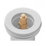 Донный клапан для раковины Koer PW-08-03 1 1/4'' без перелива автоматический СLICK-СLACK (Цвет белый) (KR5787)