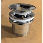 Донний клапан для раковини Koer PW-11-01 1 1/4''  універсальний (з/без перел) СLICK-СLACK (Колір хром) (KR5790)