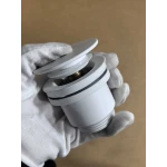 Донный клапан для раковины Koer PW-11-03 1 1/4'' универсальный (с/без перл) СLICK-СLACK (Цвет белый) (KR5791)