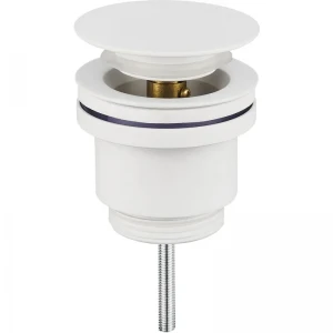 Донний клапан для раковини Koer PW-11-03 1 1/4''  універсальний (з/без перел) СLICK-СLACK (Колір білий) (KR5791)