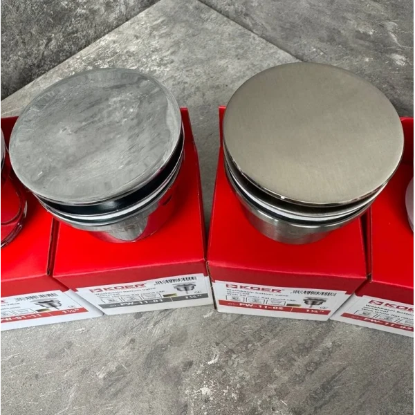 Донний клапан для раковини Koer PW-11-02 1 1/4''  універсальний (з/без перел) СLICK-СLACK SS COLOR (KR5792)