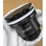 Донный клапан для раковины Koer PW-11-07 1 1/4'' универсальный (с/без перл) СLICK-СLACK (Цвет графит) (KR5793)