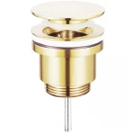 Донний клапан для раковини Koer PW-11-12 1 1/4''  універсальний (з/без перел) СLICK-СLACK (Колір зол.мат) (KR5794)