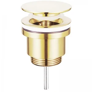 Донний клапан для раковини Koer PW-11-12 1 1/4''  універсальний (з/без перел) СLICK-СLACK (Колір зол.мат) (KR5794)