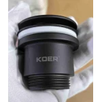 Донный клапан для раковины Koer PW-11-05 1 1/4'' универсальный (с/без перел) СLICK-СLACK (Цвет черный) (KR5795)