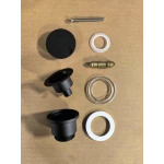 Донный клапан для раковины Koer PW-11-05 1 1/4'' универсальный (с/без перел) СLICK-СLACK (Цвет черный) (KR5795)