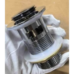 Донний клапан для раковини Koer PW-09-01 1 1/4'' з переливом автоматичний СLICK-СLACK (Колір хром) (KR5796)