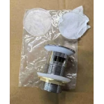 Донний клапан для раковини Koer PW-09-01 1 1/4'' з переливом автоматичний СLICK-СLACK (Колір хром) (KR5796)