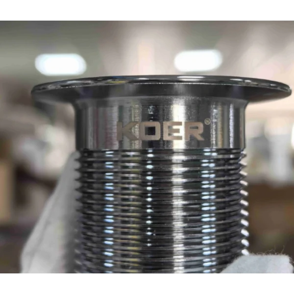 Донный клапан для раковины Koer PW-10-01 1 1/4'' без перелива автоматический СLICK-СLACK (Цвет хром) (KR5797)