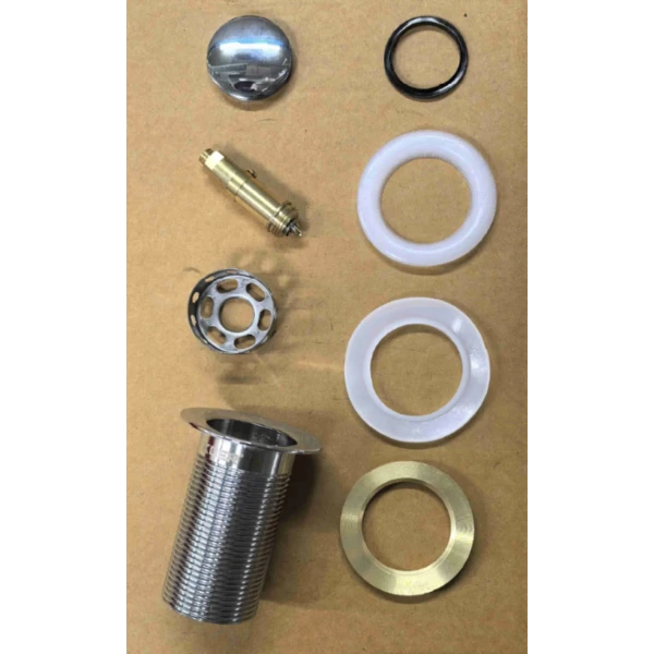 Донный клапан для раковины Koer PW-10-01 1 1/4'' без перелива автоматический СLICK-СLACK (Цвет хром) (KR5797)
