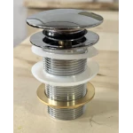 Донный клапан для раковины Koer PW-12-01 1 1/4'' без перелива автоматический СLICK-СLACK (Цвет хром) (KR5798)