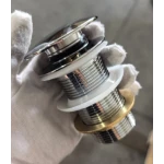 Донный клапан для раковины Koer PW-12-01 1 1/4'' без перелива автоматический СLICK-СLACK (Цвет хром) (KR5798)