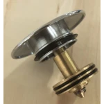 Донный клапан для раковины Koer PW-12-01 1 1/4'' без перелива автоматический СLICK-СLACK (Цвет хром) (KR5798)
