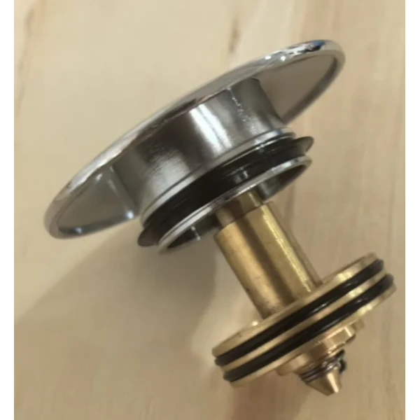 Донный клапан для раковины Koer PW-12-01 1 1/4'' без перелива автоматический СLICK-СLACK (Цвет хром) (KR5798)