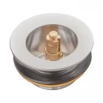 Донный клапан для ванны Koer PW-06-01 1 1/2'' автоматический СLICK-СLACK (Цвет хром) (KR5799)