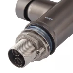 Смеситель для кухни KOER KI-70033-07 из нержавеющей стали графит/черный с гибким силиконовым изливом на магните (KR5818)